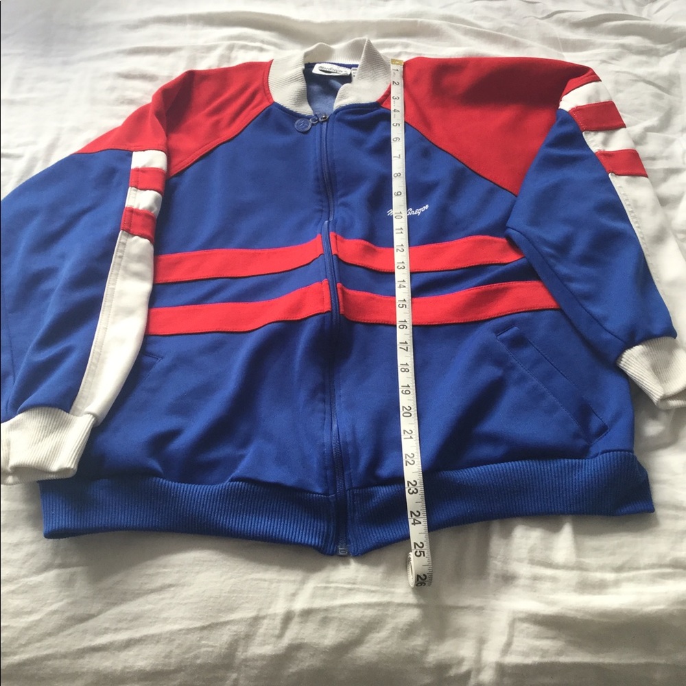 Macgregor vtg track jacket Large red white & blue!